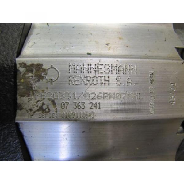 MANNESMANN Korea Dutch REXROTH 1PF2G331/026RN07MHL 1PF1R4-19/10.00-500R HYDRAULIC PUMP #2 image